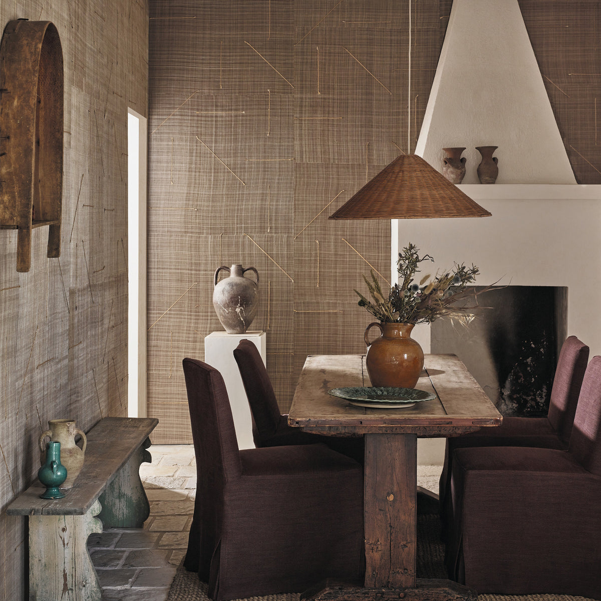Accent Clay Collage IV Wallpaper by Mark Alexander