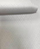 Diamond Damask Cream / Silver Grey Metallic FX 2 Wallpaper by Galerie — roomshot 2