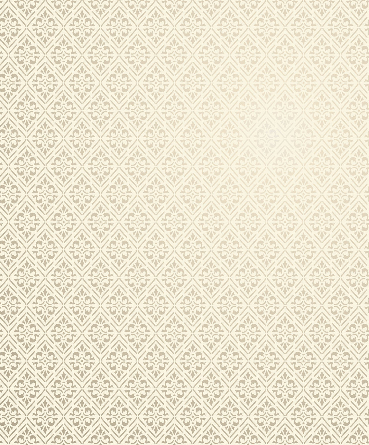 Diamond Damask Cream Metallic FX 2 Wallpaper by Galerie — flat