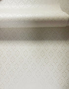 Diamond Damask Cream Metallic FX 2 Wallpaper by Galerie — roomshot 2