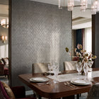 Diamond Damask Black / Gold Metallic FX 2 Wallpaper by Galerie — roomshot 1