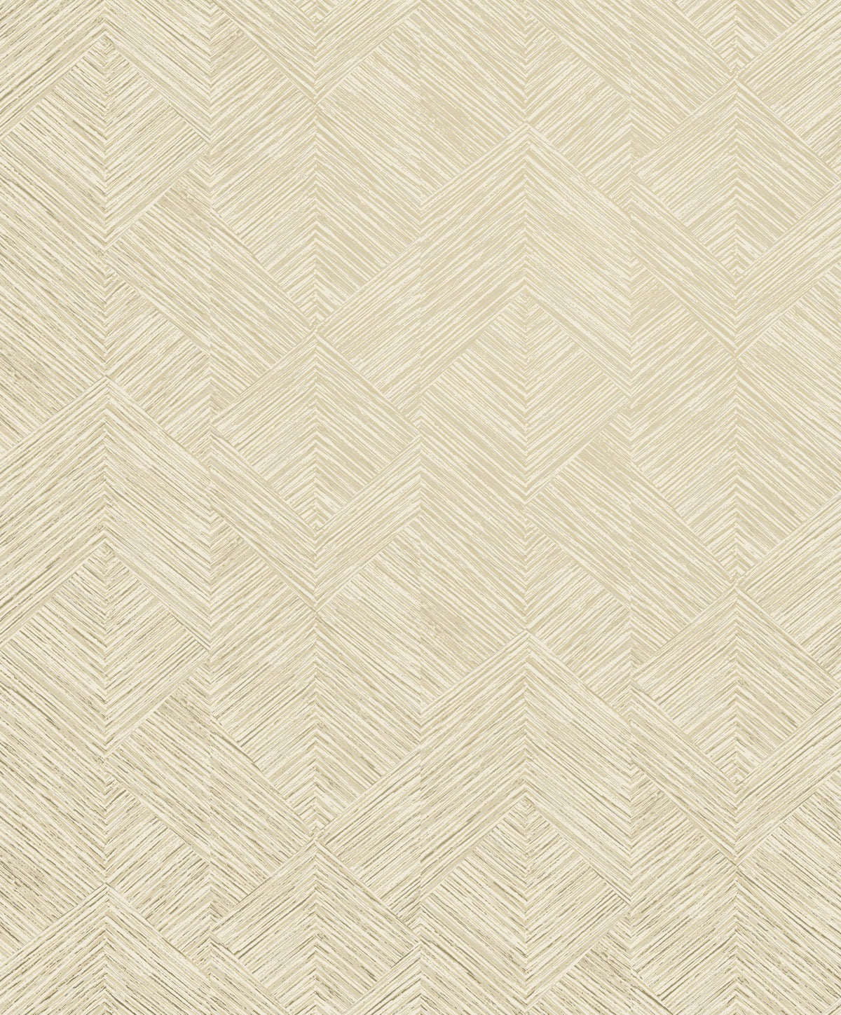 Stripe Geometric Cream / Silver Grey Metallic FX 2 Wallpaper by Galerie — flat