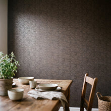 Stripe Geometric Bronze Brown / Black Metallic FX 2 Wallpaper by Galerie — roomshot 1
