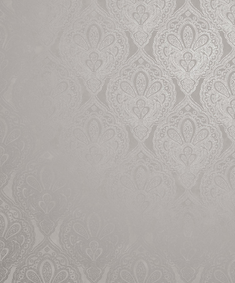 Damask Beige / Gold Metallic FX 2 Wallpaper by Galerie — flat