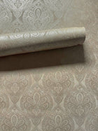 Damask Beige Metallic FX 2 Wallpaper by Galerie — roomshot 2