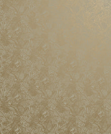 Shimmer Leaf Beige / Gold Metallic FX 2 Wallpaper by Galerie — flat