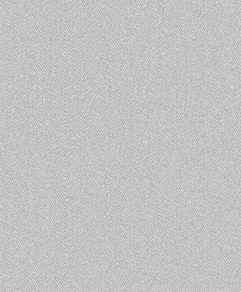 Chevron Silver Metallic FX 2 Wallpaper by Galerie — flat