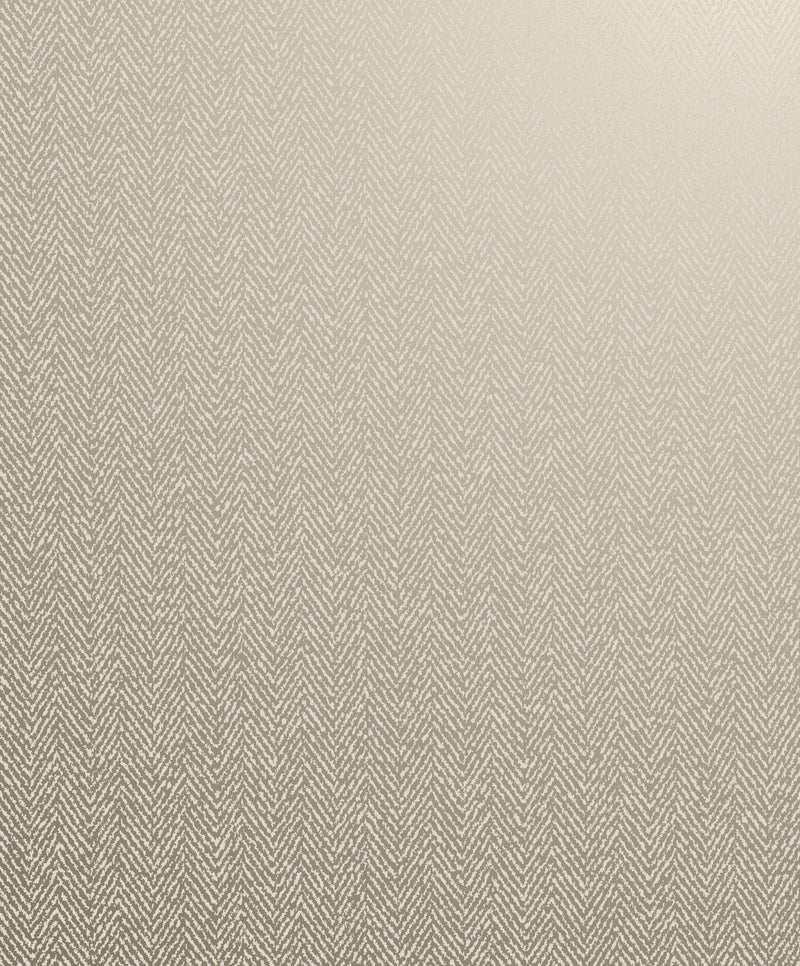 Chevron Beige / Gold Metallic FX 2 Wallpaper by Galerie — flat