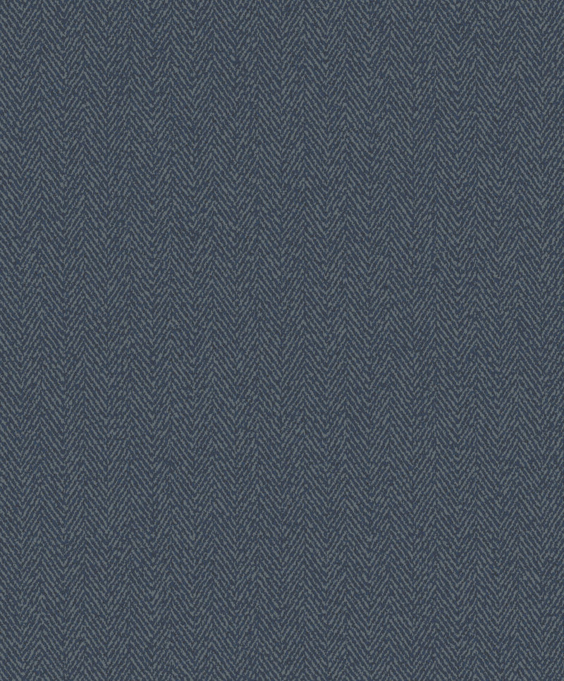 Chevron Blue Metallic FX 2 Wallpaper by Galerie — flat