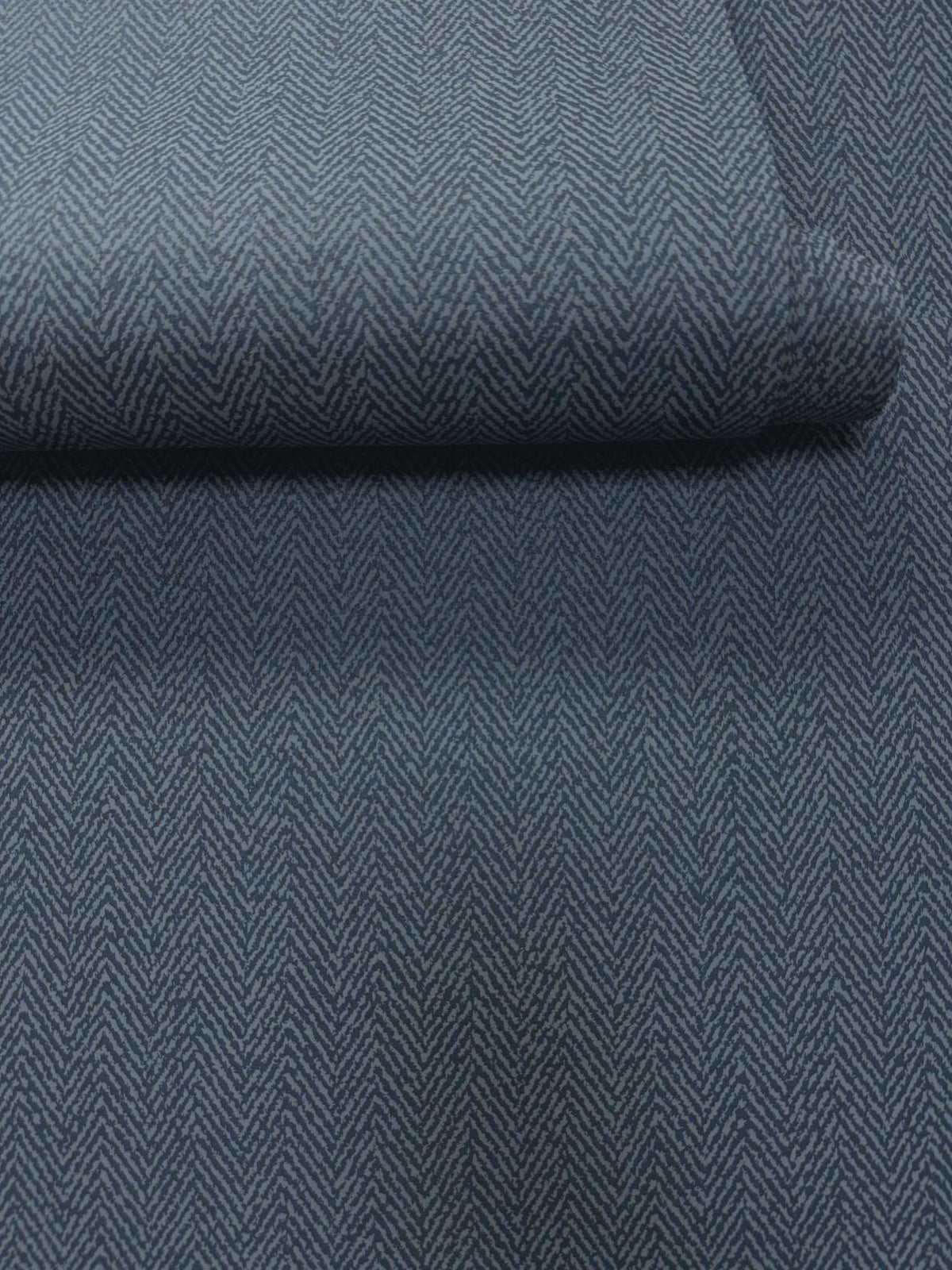 Chevron Blue Metallic FX 2 Wallpaper by Galerie — roomshot 2