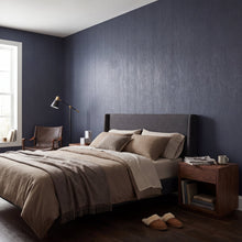 Shimmer Stripe Blue / Gold Metallic FX 2 Wallpaper by Galerie — roomshot 1
