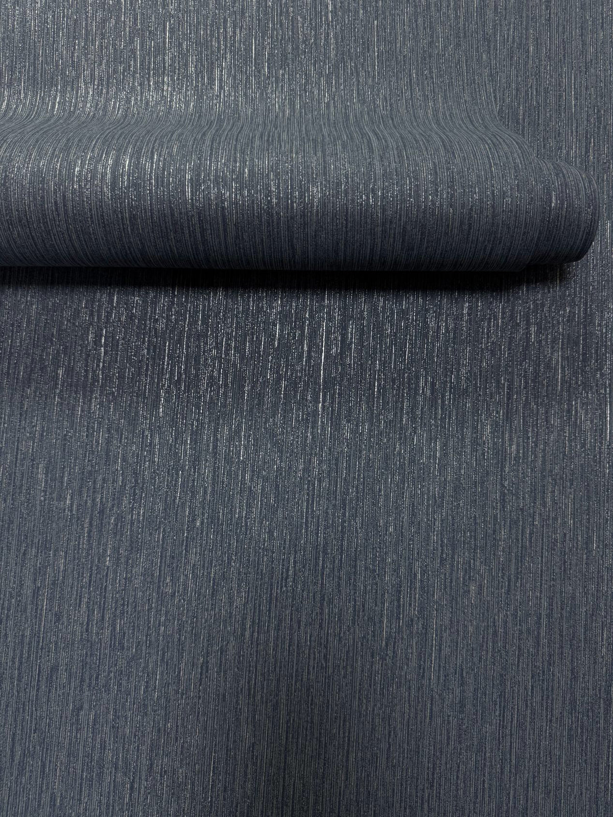 Shimmer Stripe Blue / Gold Metallic FX 2 Wallpaper by Galerie — roomshot 2