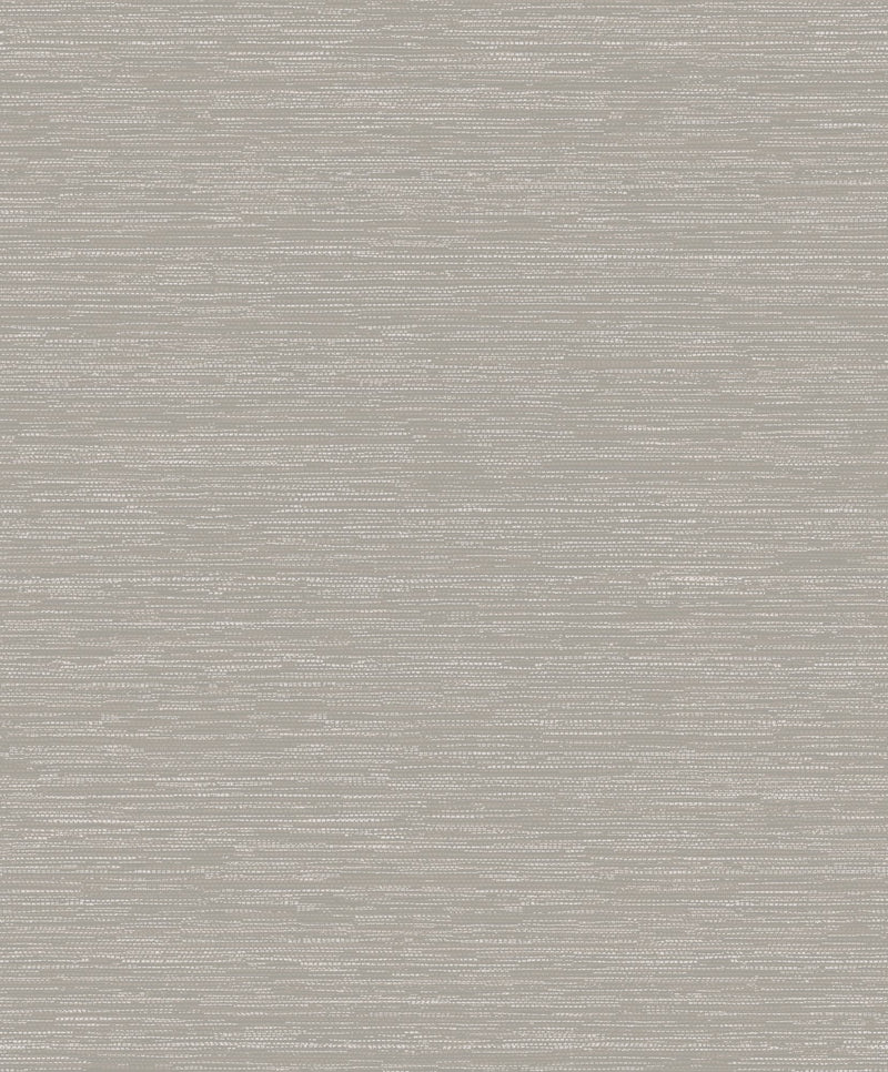 Horizontal Stripe Silver Grey / White Metallic FX 2 Wallpaper by Galerie — flat