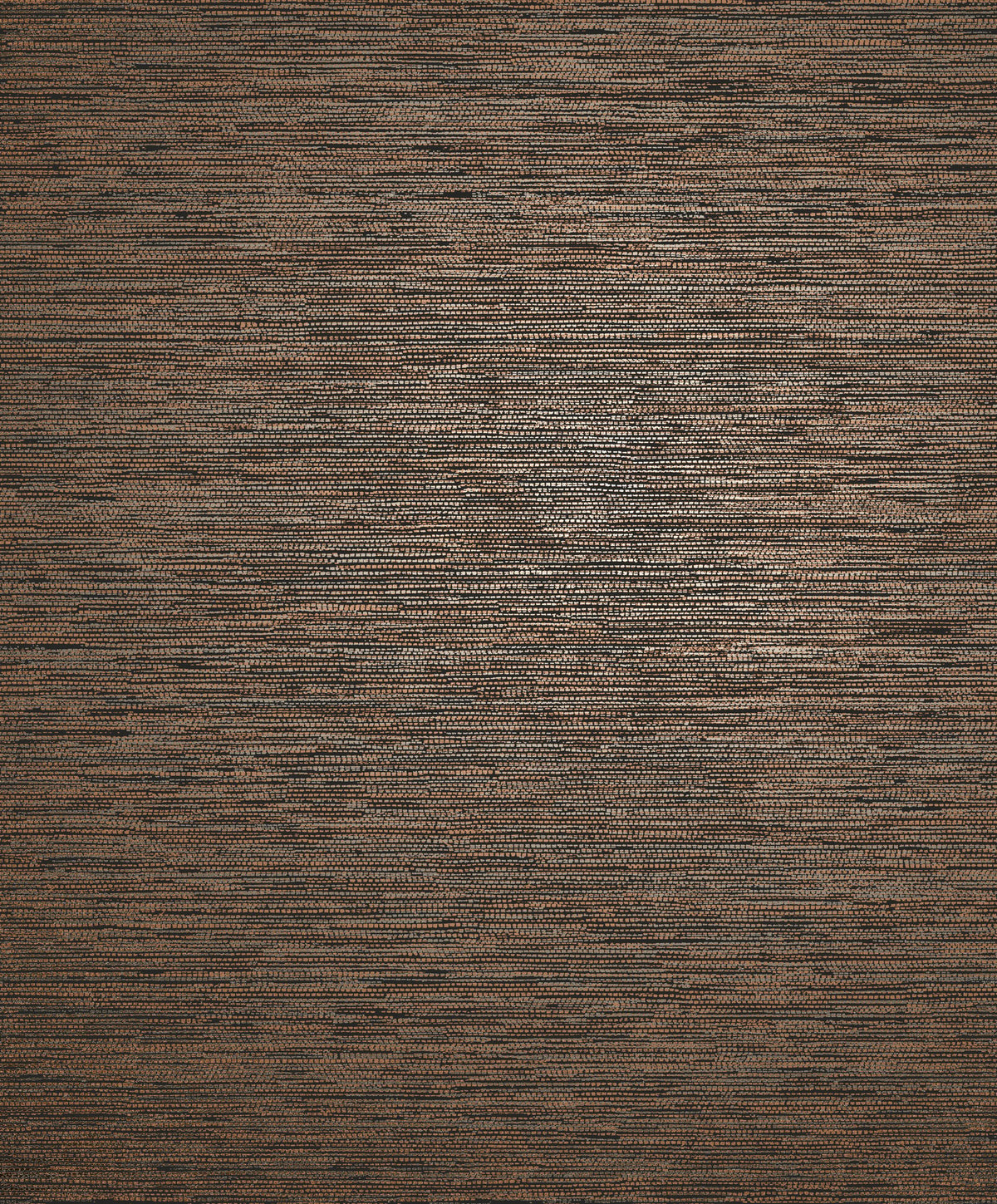 Horizontal Stripe Bronze Brown / Black Metallic FX 2 Wallpaper by Galerie — flat