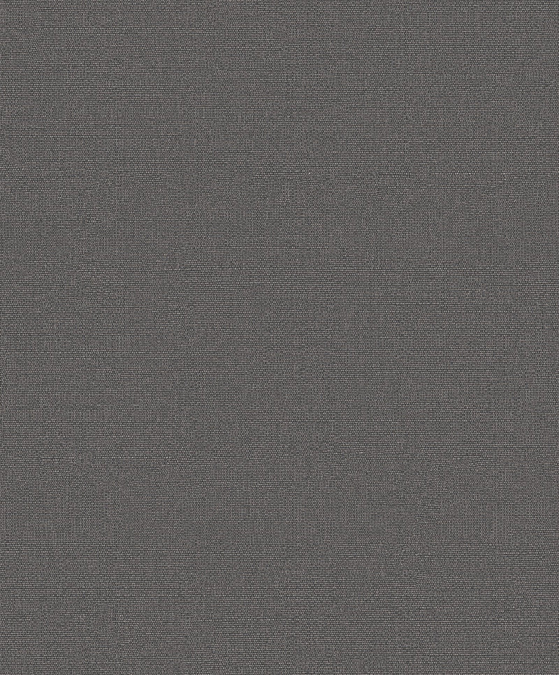 Plain Texture Black / Silver Grey Metallic FX 2 Wallpaper by Galerie — flat