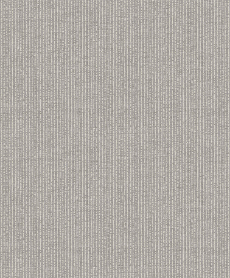 Texture Stripe Silver Grey Metallic FX 2 Wallpaper by Galerie — flat