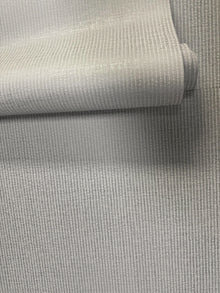 Texture Stripe Silver Grey Metallic FX 2 Wallpaper by Galerie — roomshot 2