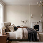 Plain Texture Ivory Metallic FX 2 Wallpaper by Galerie — roomshot 1