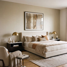 Plain Texture Champagne Metallic FX 2 Wallpaper by Galerie — roomshot 1