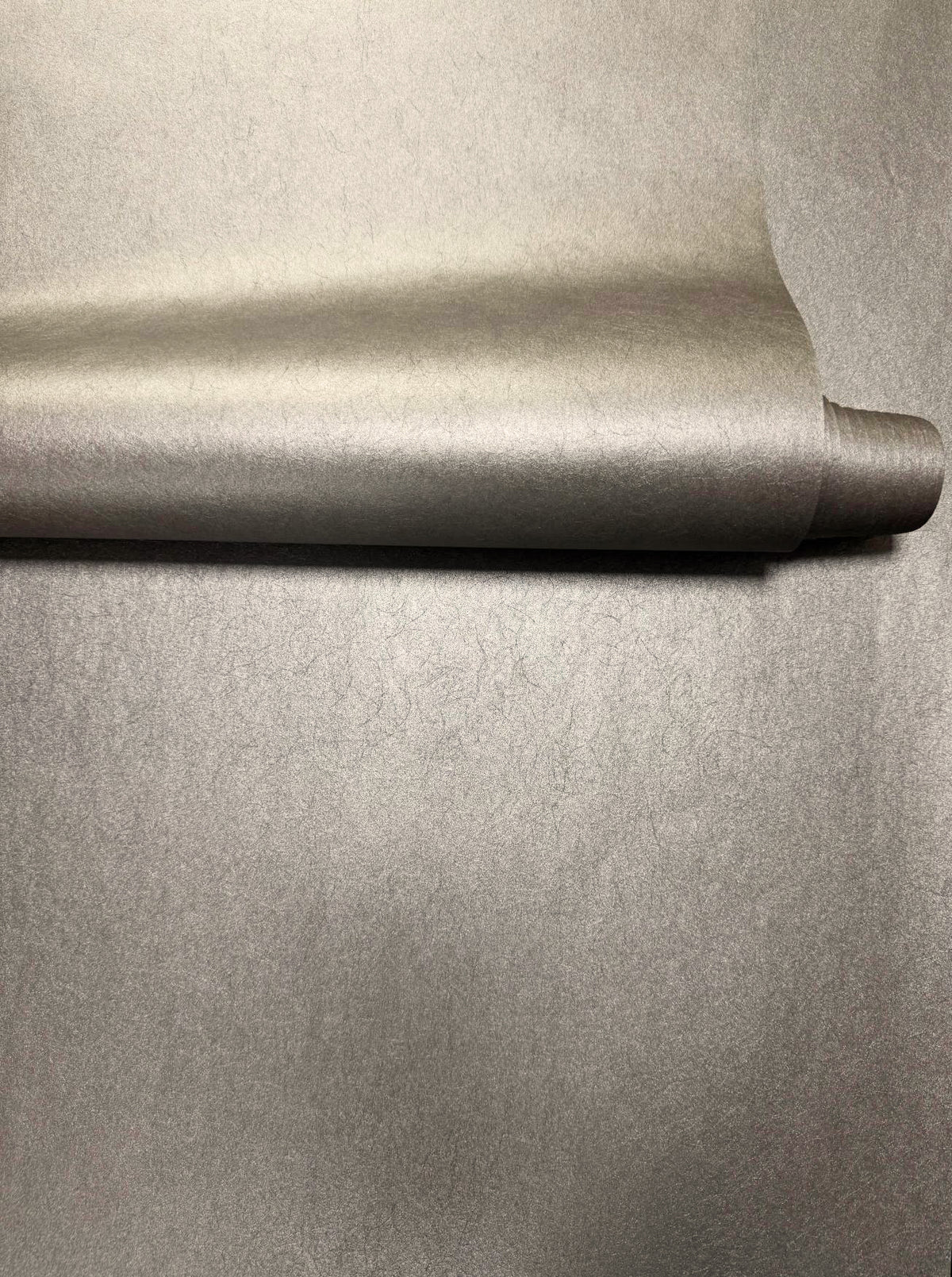 Plain Texture Taupe Grey Metallic FX 2 Wallpaper by Galerie — roomshot 2