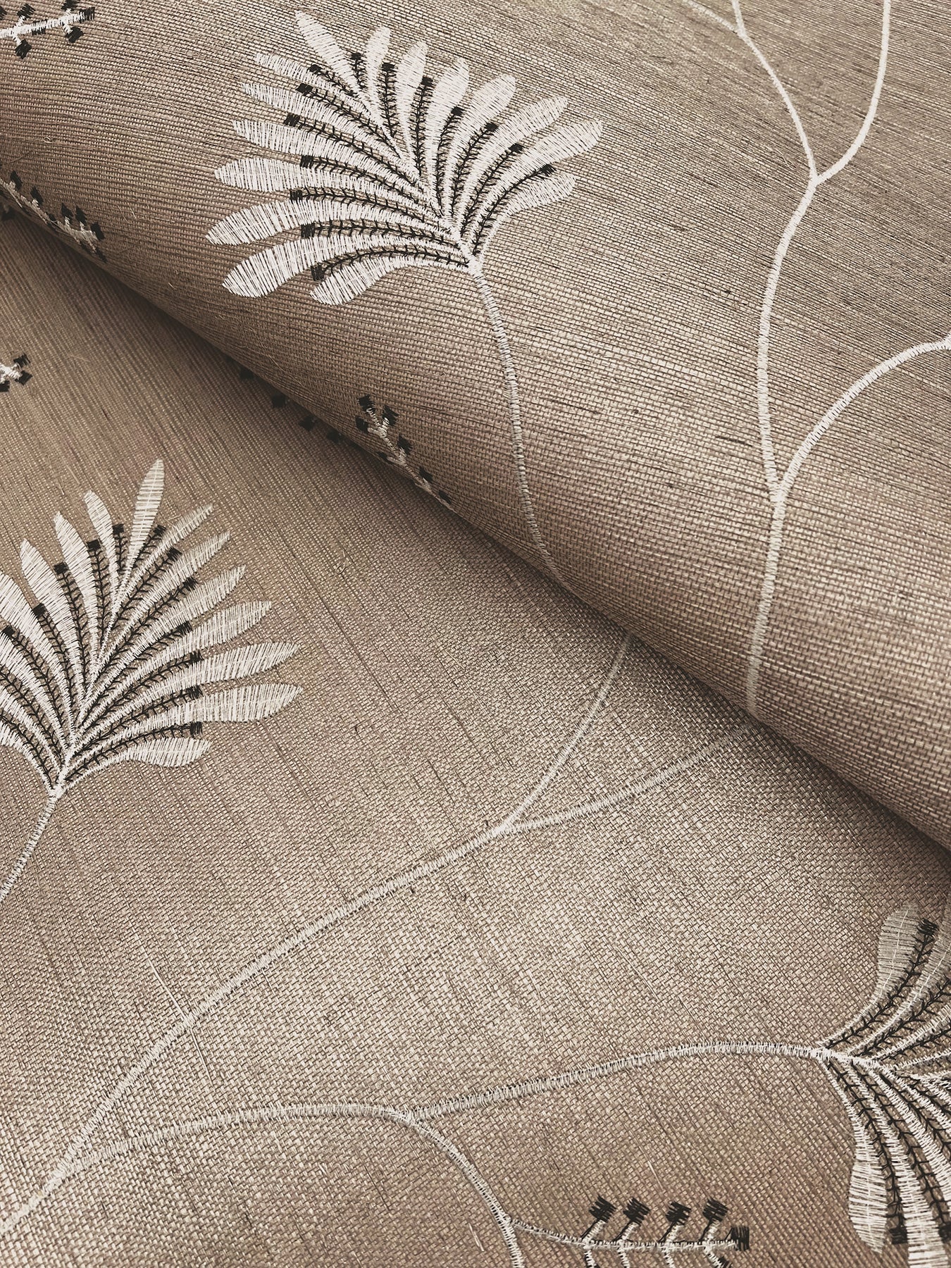 MX9607 Laelynn Taupe Astoria Wallpaper by York Wallcoverings