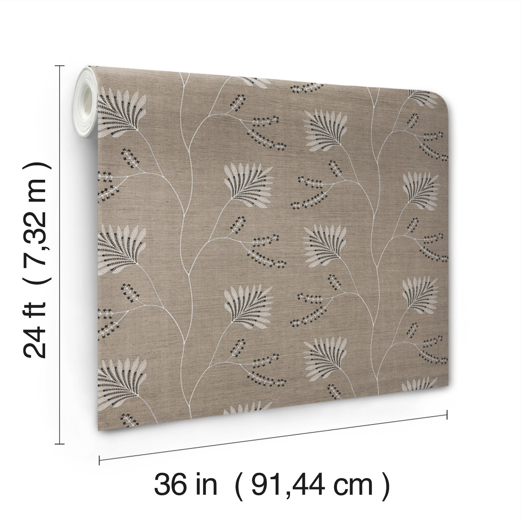 MX9607 Laelynn Taupe Astoria Wallpaper by York Wallcoverings