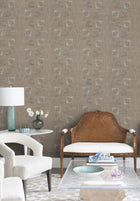MX9607 Laelynn Taupe Astoria Wallpaper by York Wallcoverings
