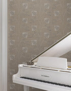 MX9607 Laelynn Taupe Astoria Wallpaper by York Wallcoverings