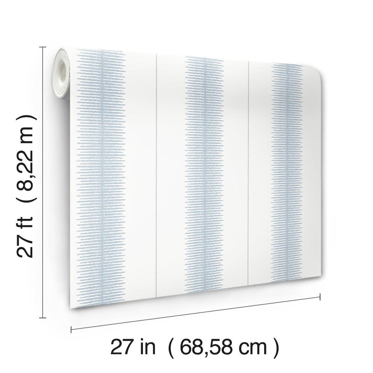 MX9611 Tandem Stripe Blue Astoria Wallpaper by York Wallcoverings