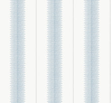 MX9611 Tandem Stripe Blue Astoria Wallpaper by York Wallcoverings