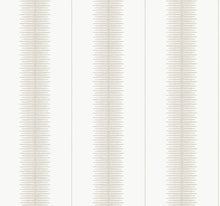 MX9612 Tandem Stripe Taupe Astoria Wallpaper by York Wallcoverings