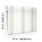MX9612 Tandem Stripe Taupe Astoria Wallpaper by York Wallcoverings