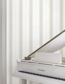MX9612 Tandem Stripe Taupe Astoria Wallpaper by York Wallcoverings