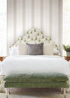 MX9612 Tandem Stripe Taupe Astoria Wallpaper by York Wallcoverings