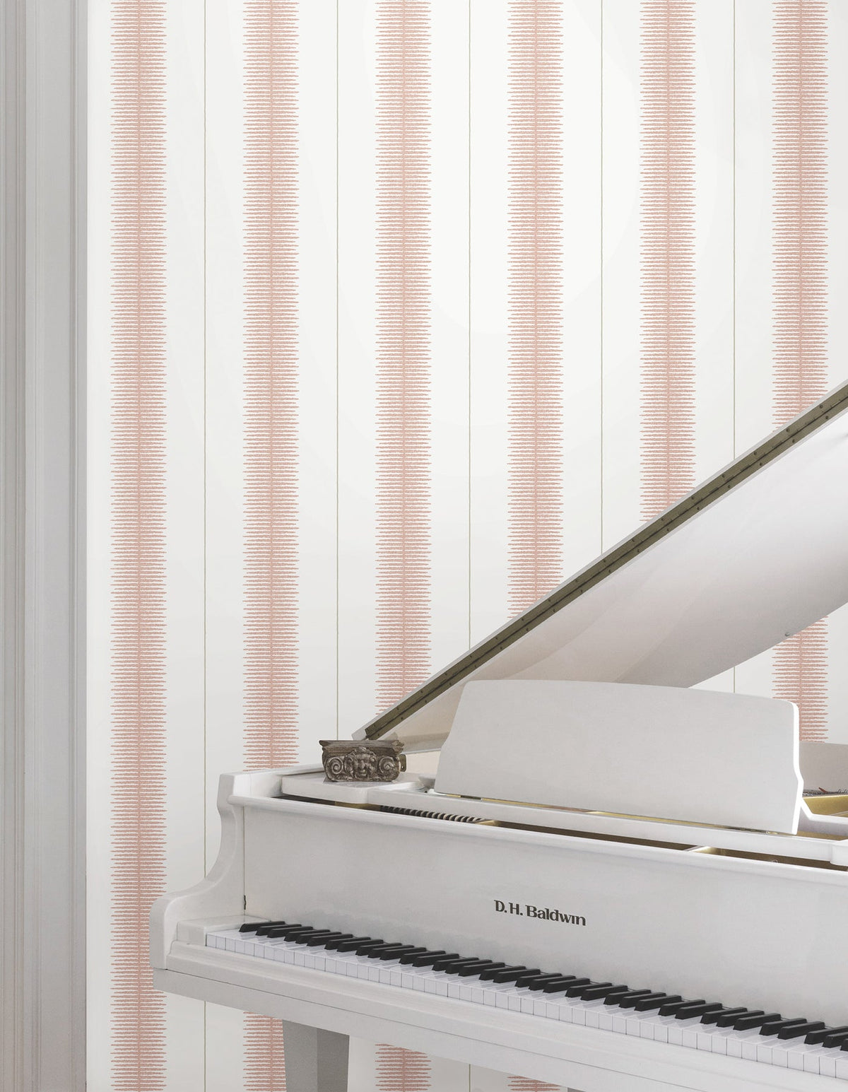 MX9613 Tandem Stripe Brick Astoria Wallpaper by York Wallcoverings