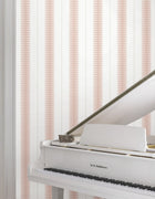 MX9613 Tandem Stripe Brick Astoria Wallpaper by York Wallcoverings