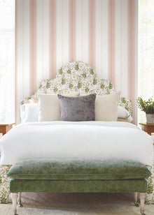 MX9613 Tandem Stripe Brick Astoria Wallpaper by York Wallcoverings