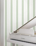 MX9614 Tandem Stripe Green Astoria Wallpaper by York Wallcoverings