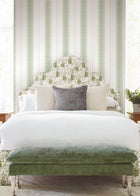 MX9614 Tandem Stripe Green Astoria Wallpaper by York Wallcoverings