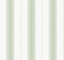 MX9614 Tandem Stripe Green Astoria Wallpaper by York Wallcoverings