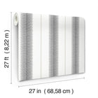 MX9615 Tandem Stripe Black Astoria Wallpaper by York Wallcoverings