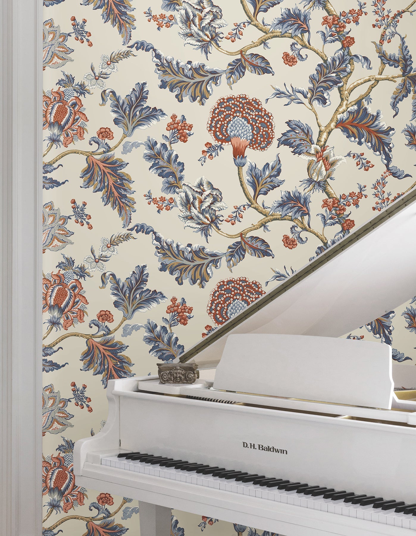 MX9621W Monroe Navy Astoria Wallpaper by York Wallcoverings