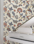 MX9621W Monroe Navy Astoria Wallpaper by York Wallcoverings