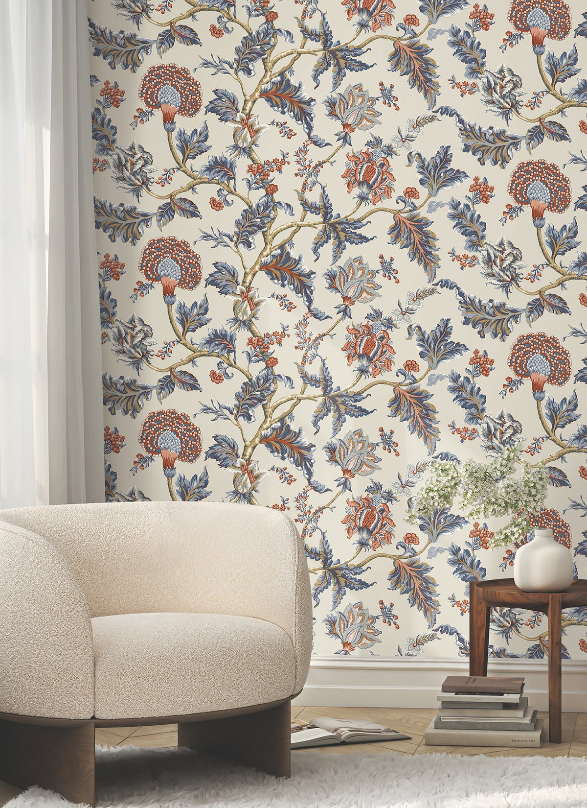 MX9621W Monroe Navy Astoria Wallpaper by York Wallcoverings