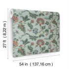 MX9622W Monroe Teal Astoria Wallpaper by York Wallcoverings