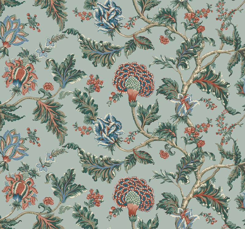 MX9622W Monroe Teal Astoria Wallpaper by York Wallcoverings