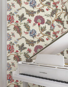 MX9623W Monroe Cherry Astoria Wallpaper by York Wallcoverings