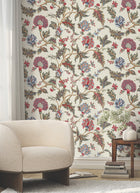 MX9623W Monroe Cherry Astoria Wallpaper by York Wallcoverings