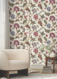 MX9623W Monroe Cherry Astoria Wallpaper by York Wallcoverings
