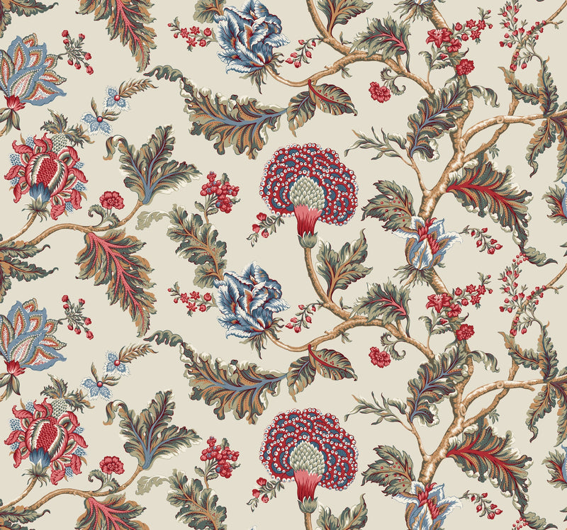 MX9623W Monroe Cherry Astoria Wallpaper by York Wallcoverings